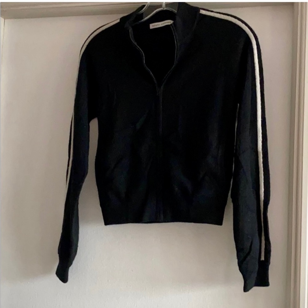 🖤 Racing Stripe Autumn Cashmere 🖤 Zipper Cardigan - Picture 3 of 8
